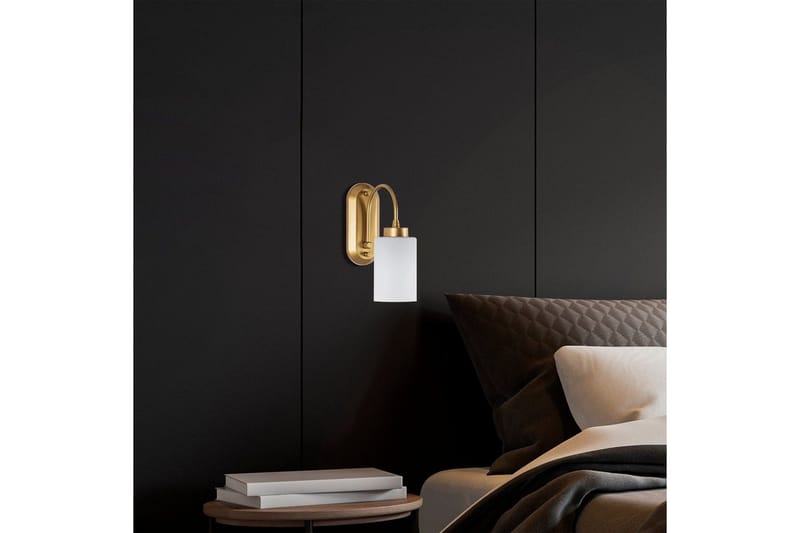 Vegg lampe Noran Gull - Gull - Belysning - Innendørsbelysning & Lamper - Soveromslampe - Sengelamper - Sengelampe vegg