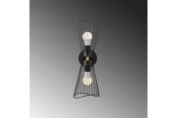 Vegg lampe Novin Svart - Svart - Belysning - Innendørsbelysning & Lamper - Soveromslampe - Sengelamper - Sengelampe vegg