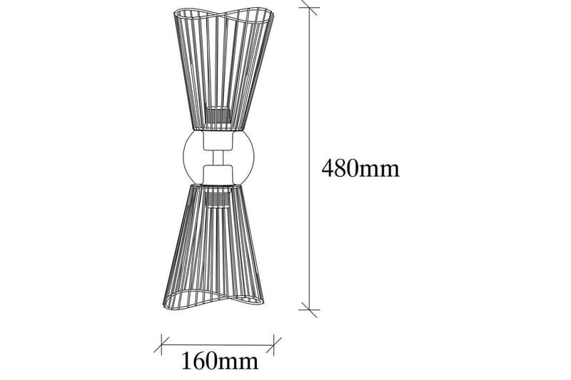 Vegg lampe Novin Svart - Svart - Belysning - Innendørsbelysning & Lamper - Soveromslampe - Sengelamper - Sengelampe vegg