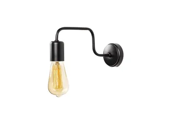 Vegg lampe Nymera Svart - Svart - Belysning - Innendørsbelysning & Lamper - Soveromslampe - Sengelamper - Sengelampe vegg