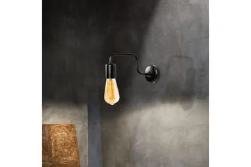 Vegg lampe Nymera Svart - Svart - Belysning - Innendørsbelysning & Lamper - Soveromslampe - Sengelamper - Sengelampe vegg