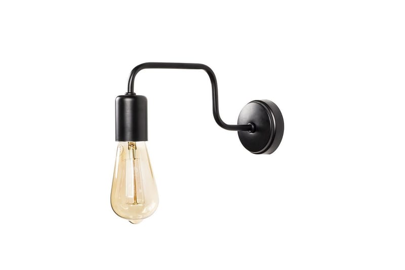 Vegg lampe Nymera Svart - Svart - Belysning - Innendørsbelysning & Lamper - Soveromslampe - Sengelamper - Sengelampe vegg