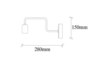 Vegg lampe Nymera Svart - Svart - Belysning - Innendørsbelysning & Lamper - Soveromslampe - Sengelamper - Sengelampe vegg