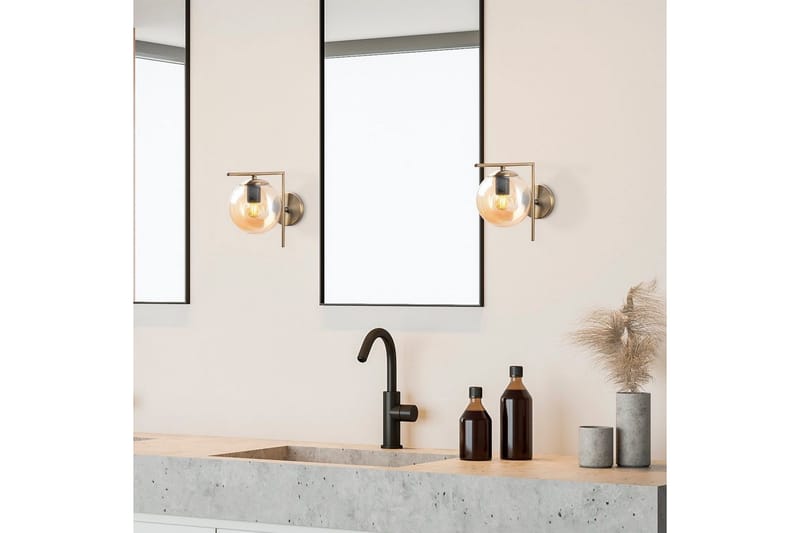 Vegg lampe Olan Antikk Gjennomsiktig - Gjennomsiktig - Belysning - Innendørsbelysning & Lamper - Soveromslampe - Sengelamper - Sengelampe vegg