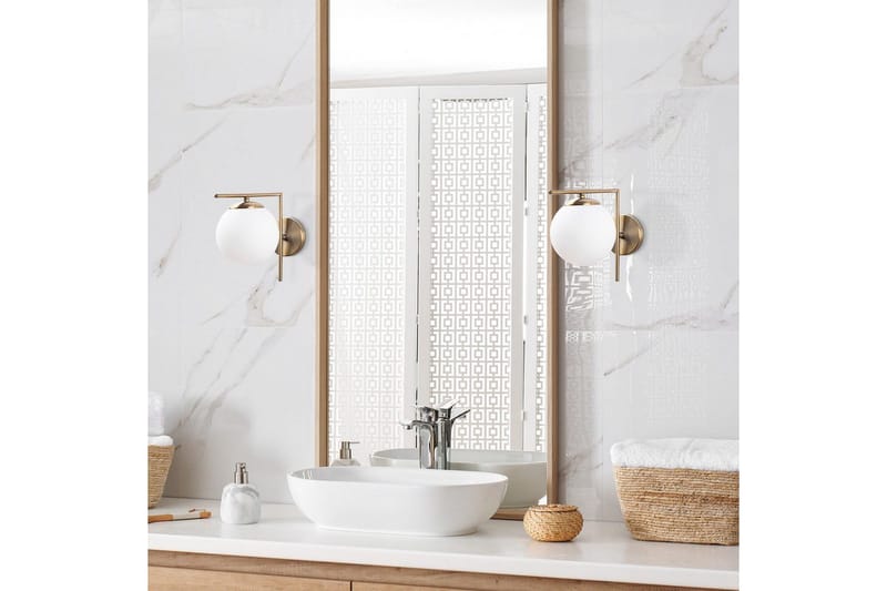 Vegg lampe Olan Antikk Hvit - Hvit - Belysning - Innendørsbelysning & Lamper - Soveromslampe - Sengelamper - Sengelampe vegg