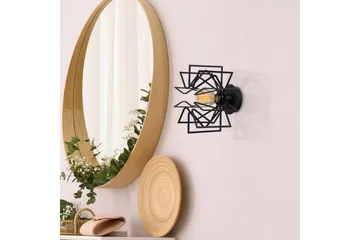 Vegg lampe Quira Black - Svart - Belysning - Innendørsbelysning & Lamper - Soveromslampe - Sengelamper - Sengelampe vegg