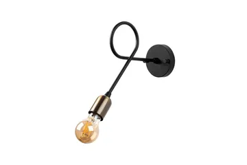 Vegg lampe Ranju Svart / Antikk - Bronse/Svart - Belysning - Innendørsbelysning & Lamper - Soveromslampe - Sengelamper - Sengelampe vegg