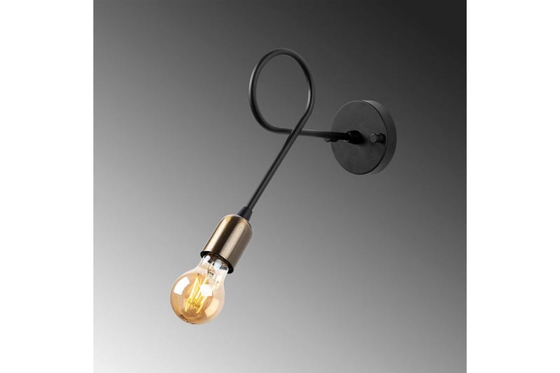 Vegg lampe Ranju Svart / Antikk - Bronse/Svart - Belysning - Innendørsbelysning & Lamper - Soveromslampe - Sengelamper - Sengelampe vegg
