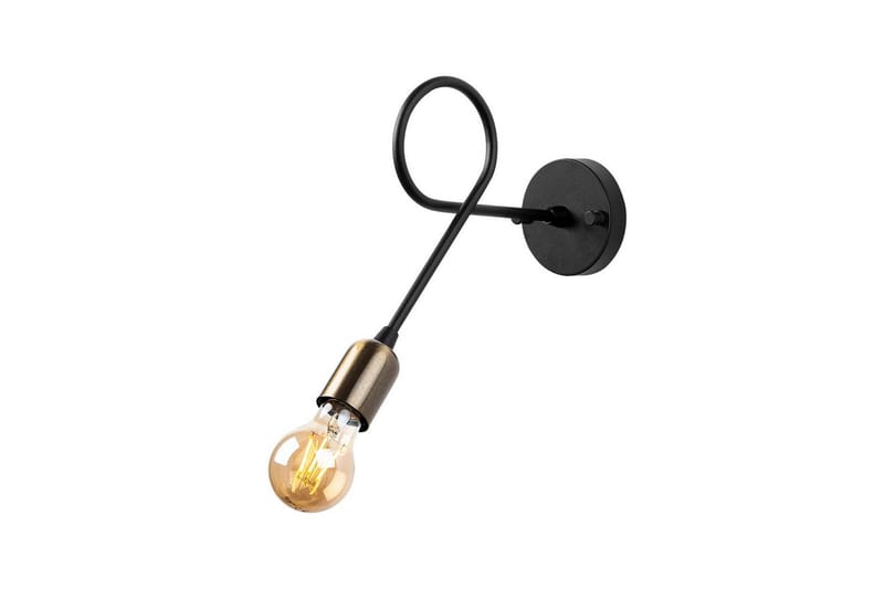 Vegg lampe Ranju Svart / Antikk - Bronse/Svart - Belysning - Innendørsbelysning & Lamper - Soveromslampe - Sengelamper - Sengelampe vegg