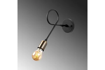 Vegg lampe Ranju Svart / Antikk - Bronse/Svart - Belysning - Innendørsbelysning & Lamper - Soveromslampe - Sengelamper - Sengelampe vegg