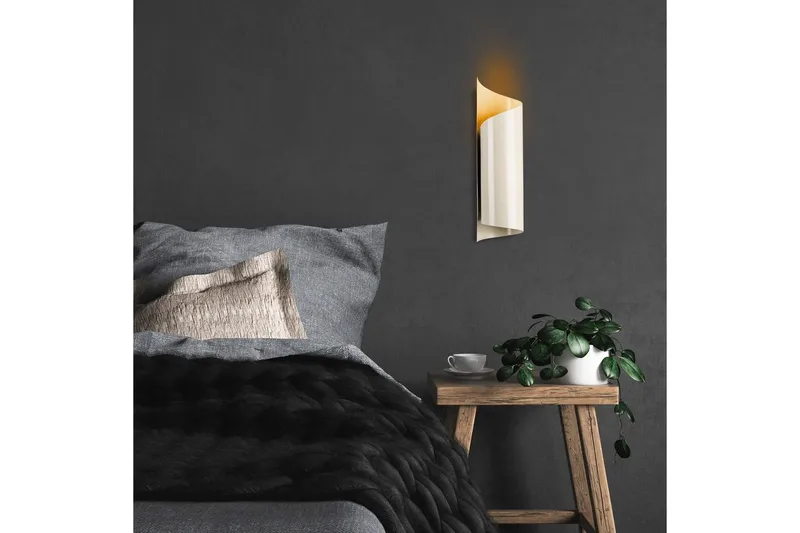 Vegg lampe Rate 12 krem - Cremehvit - Belysning - Innendørsbelysning & Lamper - Soveromslampe - Sengelamper - Sengelampe vegg