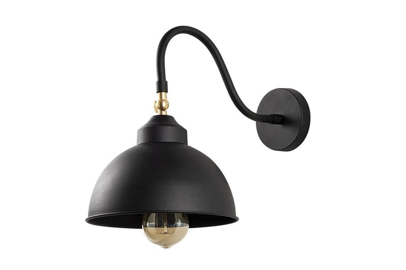 Vegg lampe Rathour Svart - Svart - Belysning - Innendørsbelysning & Lamper - Soveromslampe - Sengelamper - Sengelampe vegg