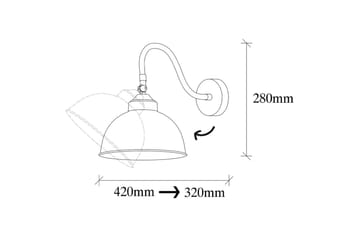 Vegg lampe Rathour Svart - Svart - Belysning - Innendørsbelysning & Lamper - Soveromslampe - Sengelamper - Sengelampe vegg