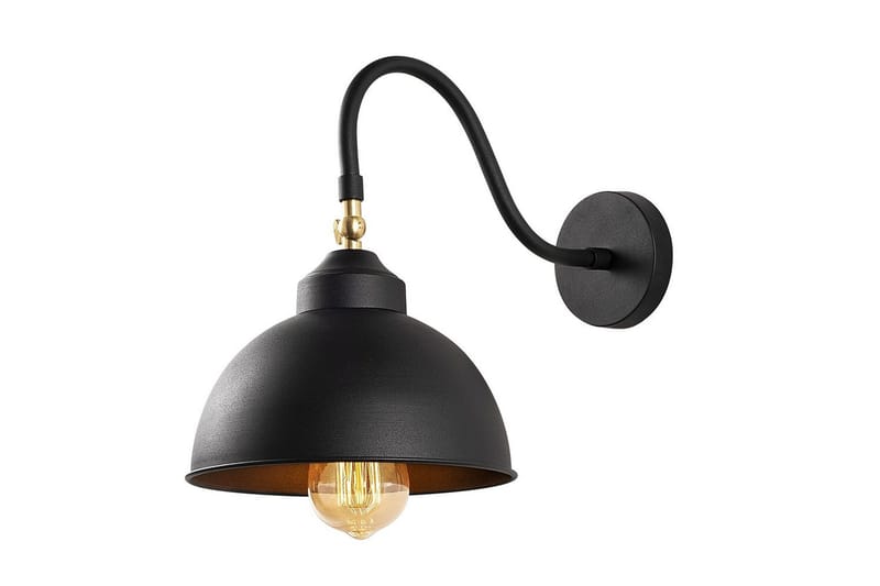Vegg lampe Rathour Svart - Svart - Belysning - Innendørsbelysning & Lamper - Soveromslampe - Sengelamper - Sengelampe vegg