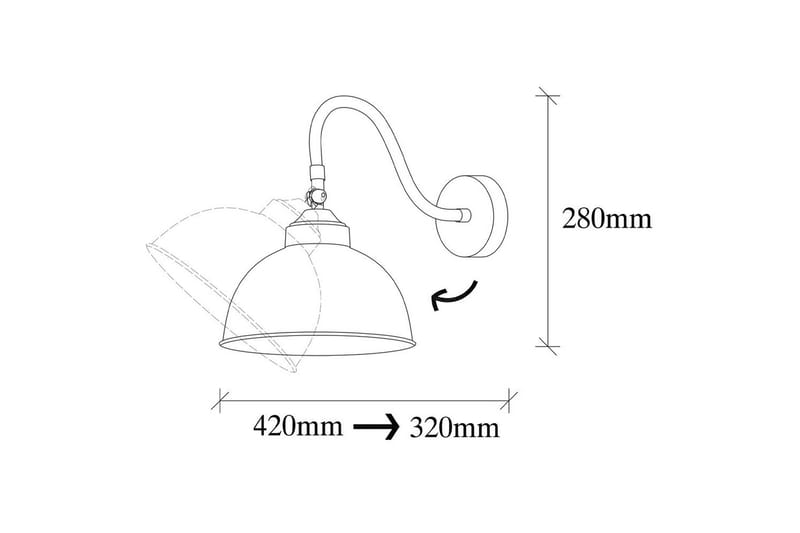 Vegg lampe Rathour Svart - Svart - Belysning - Innendørsbelysning & Lamper - Soveromslampe - Sengelamper - Sengelampe vegg