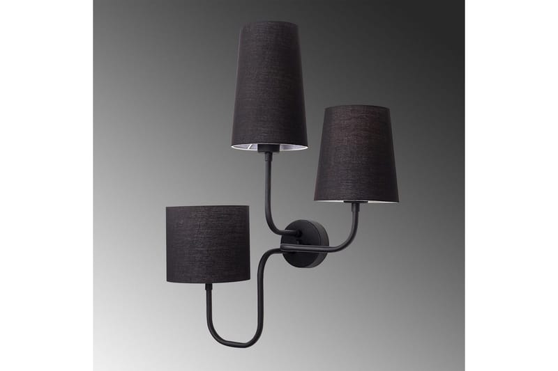 Vegg lampe Rihan Svart - Svart - Belysning - Innendørsbelysning & Lamper - Soveromslampe - Sengelamper - Sengelampe vegg