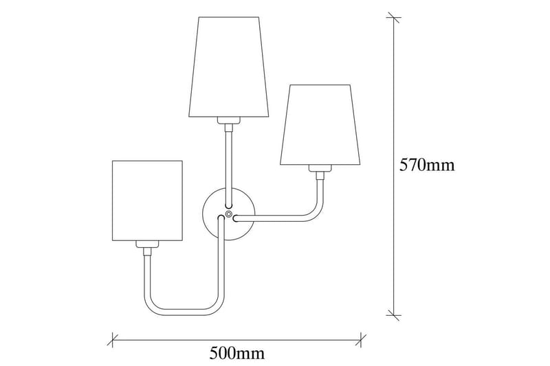 Vegg lampe Rihan Svart - Svart - Belysning - Innendørsbelysning & Lamper - Soveromslampe - Sengelamper - Sengelampe vegg