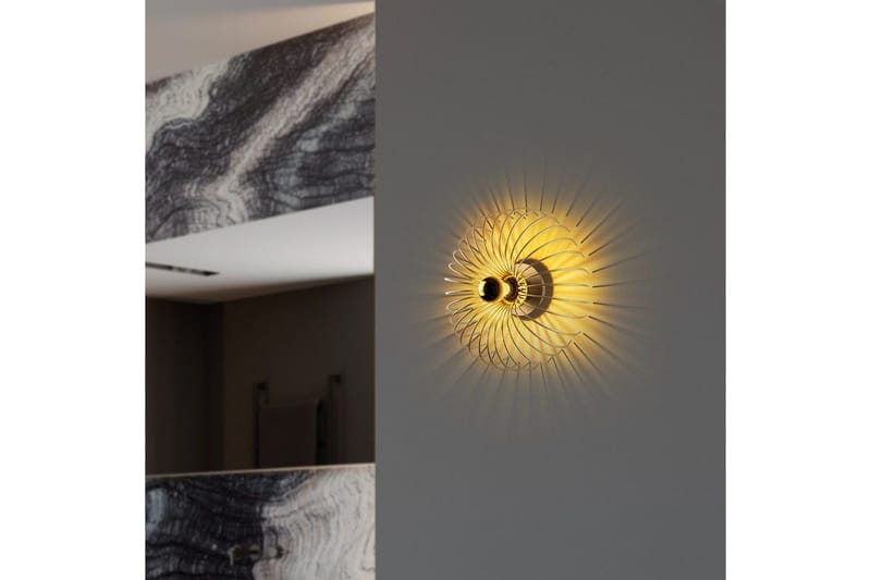 Vegg lampe Sadortel gull - 36 x 12 x 36 cm - Belysning - Innendørsbelysning & Lamper - Soveromslampe - Sengelamper - Sengelampe vegg