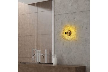 Vegg lampe Sadortel gull - 36 x 12 x 36 cm - Belysning - Innendørsbelysning & Lamper - Soveromslampe - Sengelamper - Sengelampe vegg