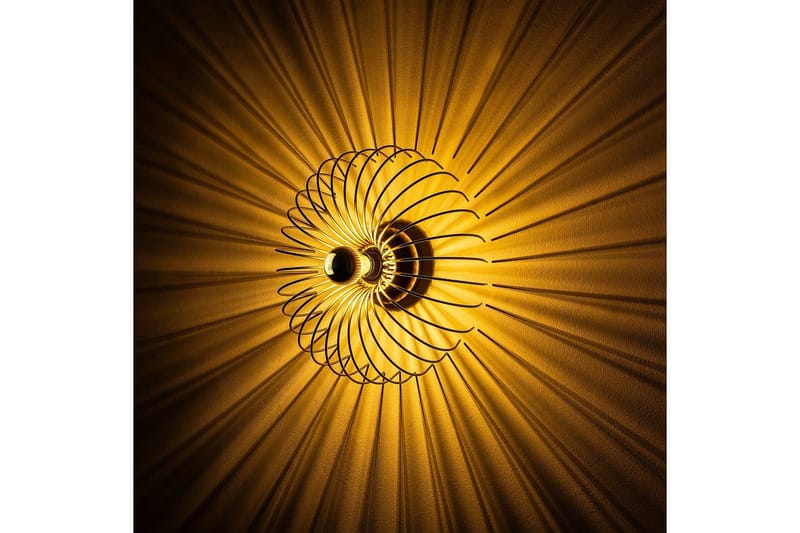 Vegg lampe Sadortel gull - 36 x 12 x 36 cm - Belysning - Innendørsbelysning & Lamper - Soveromslampe - Sengelamper - Sengelampe vegg