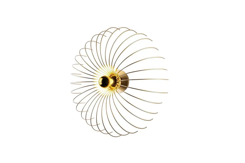 Vegg lampe Sadortel gull, 56 x 16 x 56 cm