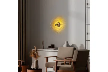 Vegg lampe Sadortel gull - 56 x 16 x 56 cm - Belysning - Innendørsbelysning & Lamper - Soveromslampe - Sengelamper - Sengelampe vegg