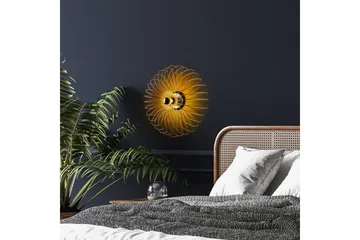 Vegg lampe Sadortel gull - 56 x 16 x 56 cm - Belysning - Innendørsbelysning & Lamper - Soveromslampe - Sengelamper - Sengelampe vegg
