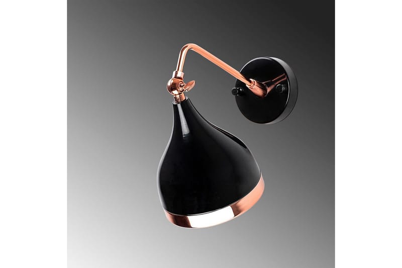 Vegg lampe Soodz Svart / Kobber - Svart / Kobber - Belysning - Innendørsbelysning & Lamper - Soveromslampe - Sengelamper - Sengelampe vegg