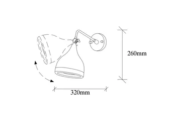 Vegg lampe Soodz Svart / Kobber - Svart / Kobber - Belysning - Innendørsbelysning & Lamper - Soveromslampe - Sengelamper - Sengelampe vegg