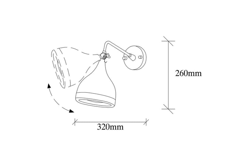 Vegg lampe Soodz Svart / Kobber - Svart / Kobber - Belysning - Innendørsbelysning & Lamper - Soveromslampe - Sengelamper - Sengelampe vegg