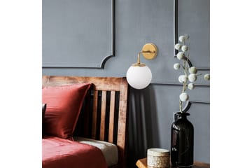 Vegg lampe Soona Gull - Gull - Belysning - Innendørsbelysning & Lamper - Soveromslampe - Sengelamper - Sengelampe vegg
