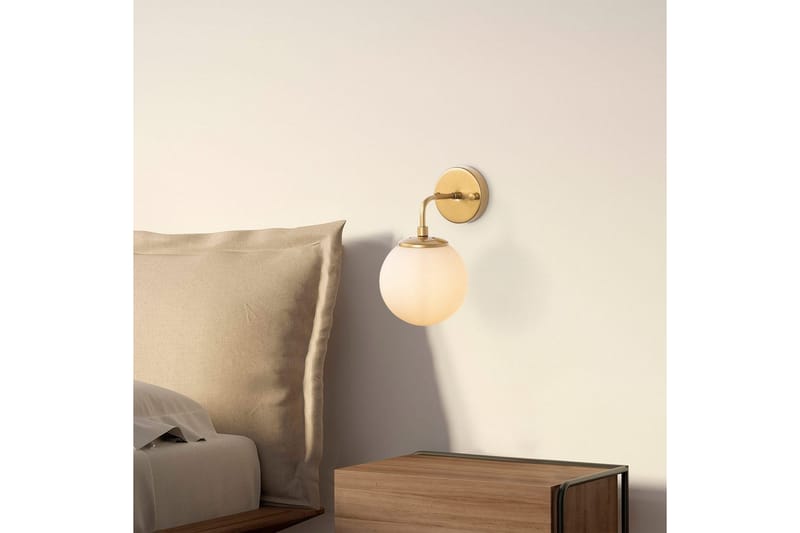 Vegg lampe Soona Gull - Gull - Belysning - Innendørsbelysning & Lamper - Soveromslampe - Sengelamper - Sengelampe vegg