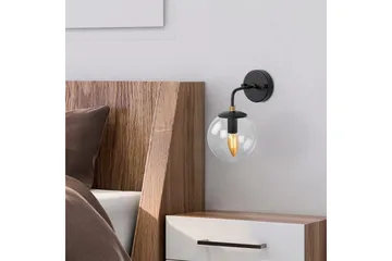 Vegg lampe Soona Svart / Gull - Svart / Gull - Belysning - Innendørsbelysning & Lamper - Soveromslampe - Sengelamper - Sengelampe vegg