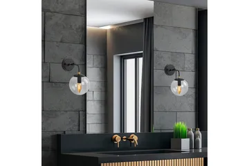 Vegg lampe Soona Svart / Gull - Svart / Gull - Belysning - Innendørsbelysning & Lamper - Soveromslampe - Sengelamper - Sengelampe vegg