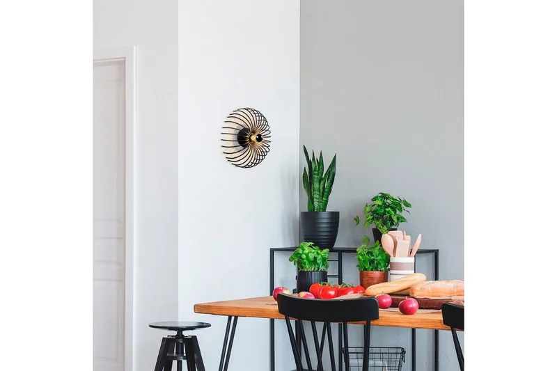 Vegg lampe Subbersta Svart - Diameter: 12 cm - Belysning - Innendørsbelysning & Lamper - Soveromslampe - Sengelamper - Sengelampe vegg