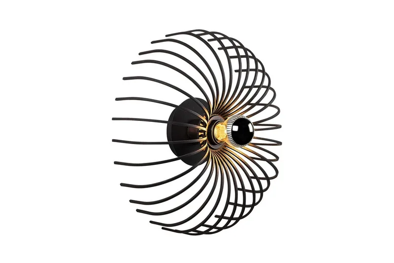 Vegg lampe Subbersta Svart - Diameter: 12 cm - Belysning - Innendørsbelysning & Lamper - Soveromslampe - Sengelamper - Sengelampe vegg