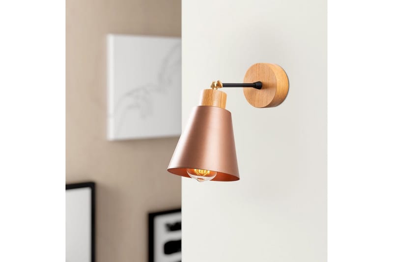 Vegg lampe Sudalwani Kobber - Kobber - Belysning - Innendørsbelysning & Lamper - Soveromslampe - Sengelamper - Sengelampe vegg