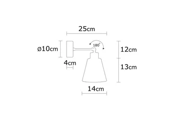 Vegg lampe Sudalwani Kobber - Kobber - Belysning - Innendørsbelysning & Lamper - Soveromslampe - Sengelamper - Sengelampe vegg