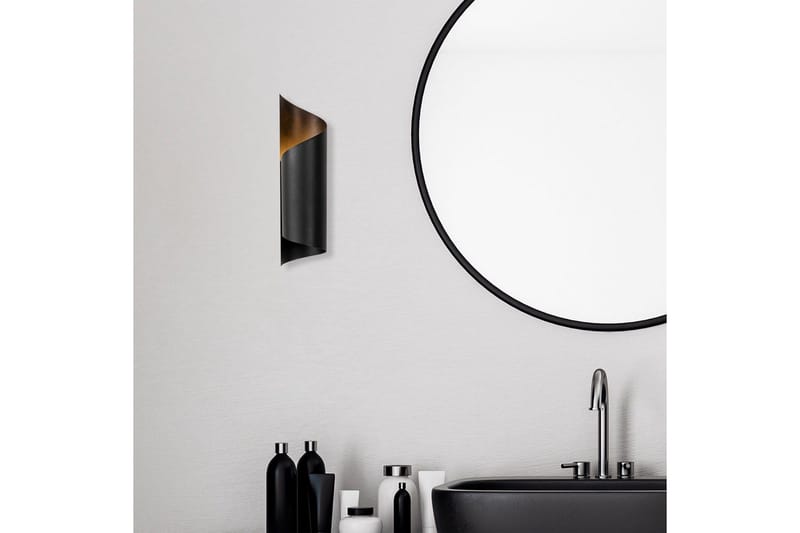 Vegg lampe Sugana Fira Svart - Svart - Belysning - Innendørsbelysning & Lamper - Soveromslampe - Sengelamper - Sengelampe vegg