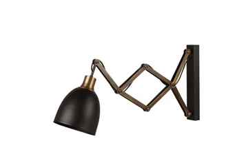 Vegg lampe Sugana Lyra Svart / Vintage - Beige/Svart - Belysning - Innendørsbelysning & Lamper - Soveromslampe - Sengelamper - Sengelampe vegg