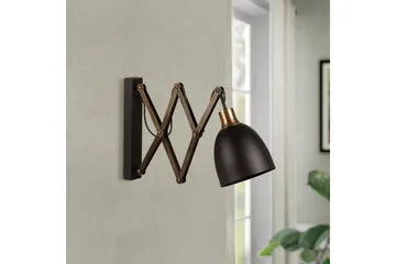 Vegg lampe Sugana Lyra Svart / Vintage - Beige/Svart - Belysning - Innendørsbelysning & Lamper - Soveromslampe - Sengelamper - Sengelampe vegg