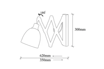Vegg lampe Sugana Lyra Svart / Vintage - Beige/Svart - Belysning - Innendørsbelysning & Lamper - Soveromslampe - Sengelamper - Sengelampe vegg