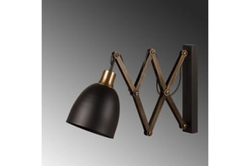 Vegg lampe Sugana Lyra Svart / Vintage - Beige/Svart - Belysning - Innendørsbelysning & Lamper - Soveromslampe - Sengelamper - Sengelampe vegg