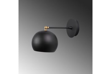 Vegg lampe Sugana Tera Svart - Svart - Belysning - Innendørsbelysning & Lamper - Soveromslampe - Sengelamper - Sengelampe vegg