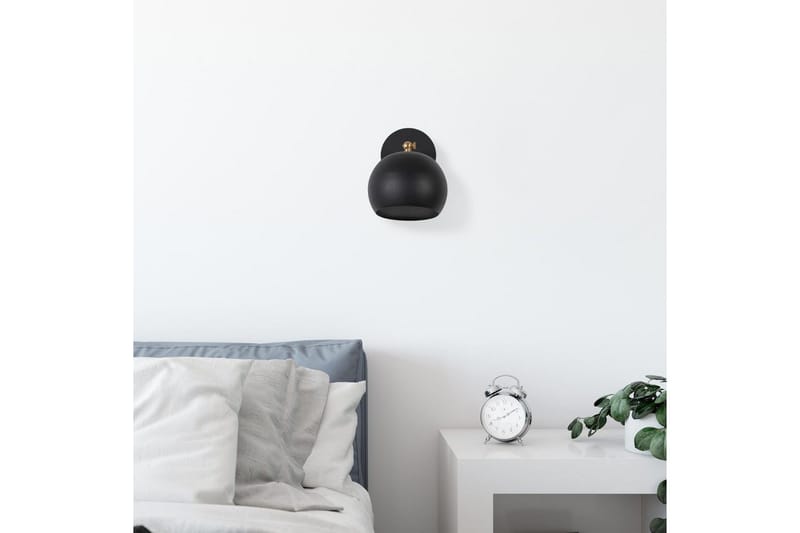Vegg lampe Sugana Tera Svart - Svart - Belysning - Innendørsbelysning & Lamper - Soveromslampe - Sengelamper - Sengelampe vegg