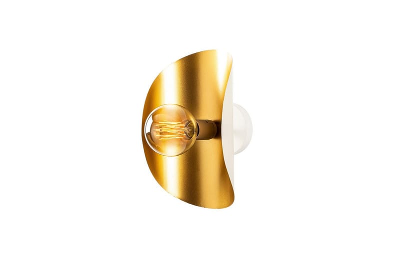 Vegg lampe Sugana Vira Hvit / Gull - Gull/Hvit - Belysning - Innendørsbelysning & Lamper - Soveromslampe - Sengelamper - Sengelampe vegg