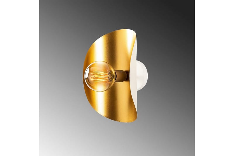 Vegg lampe Sugana Vira Hvit / Gull - Gull/Hvit - Belysning - Innendørsbelysning & Lamper - Soveromslampe - Sengelamper - Sengelampe vegg