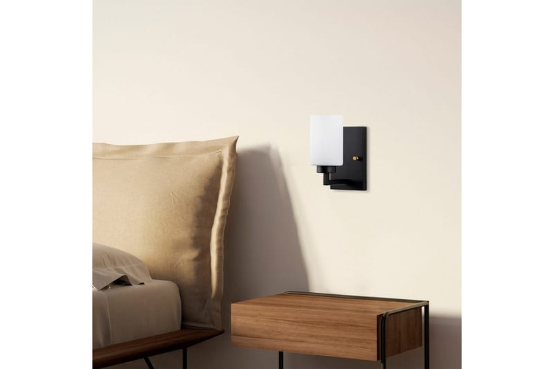 Vegg lampe Syllen Svart / Hvit - Svart / Hvit - Belysning - Innendørsbelysning & Lamper - Soveromslampe - Sengelamper - Sengelampe vegg