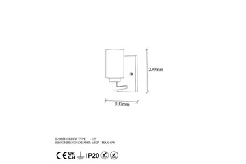 Vegg lampe Syllen Svart / Hvit - Svart / Hvit - Belysning - Innendørsbelysning & Lamper - Soveromslampe - Sengelamper - Sengelampe vegg