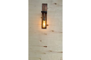 Vegg lampe Teyra Valnøtt - Rødfarget tre - Belysning - Innendørsbelysning & Lamper - Soveromslampe - Sengelamper - Sengelampe vegg
